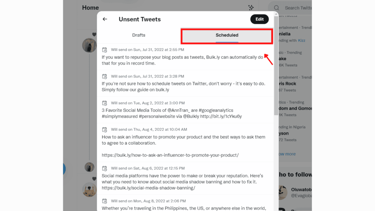 How To Schedule Tweets On Twitter Effective Tools Tactics Bulkly
