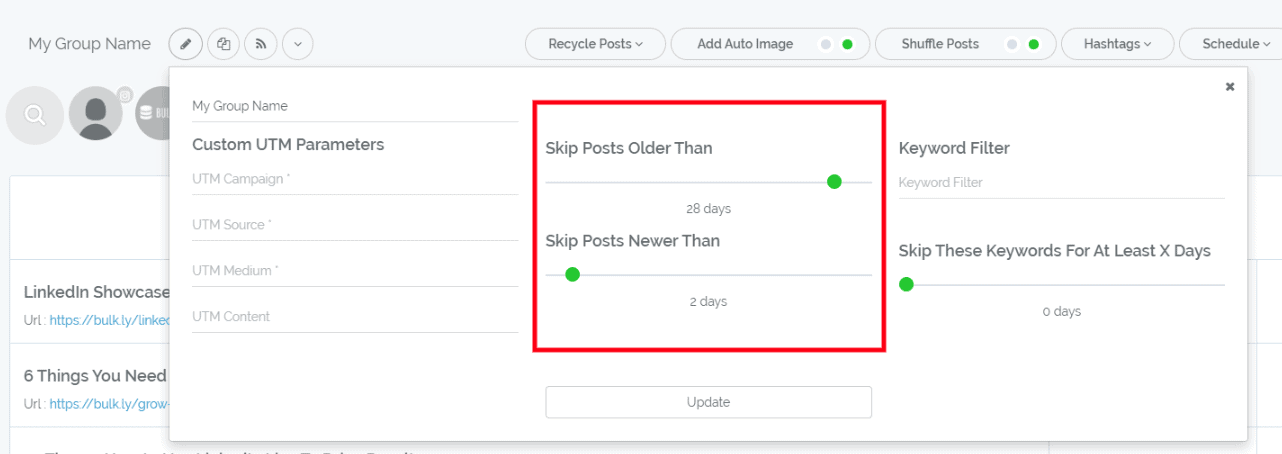 - Can I filter/exclude posts based on the publish date? - 1