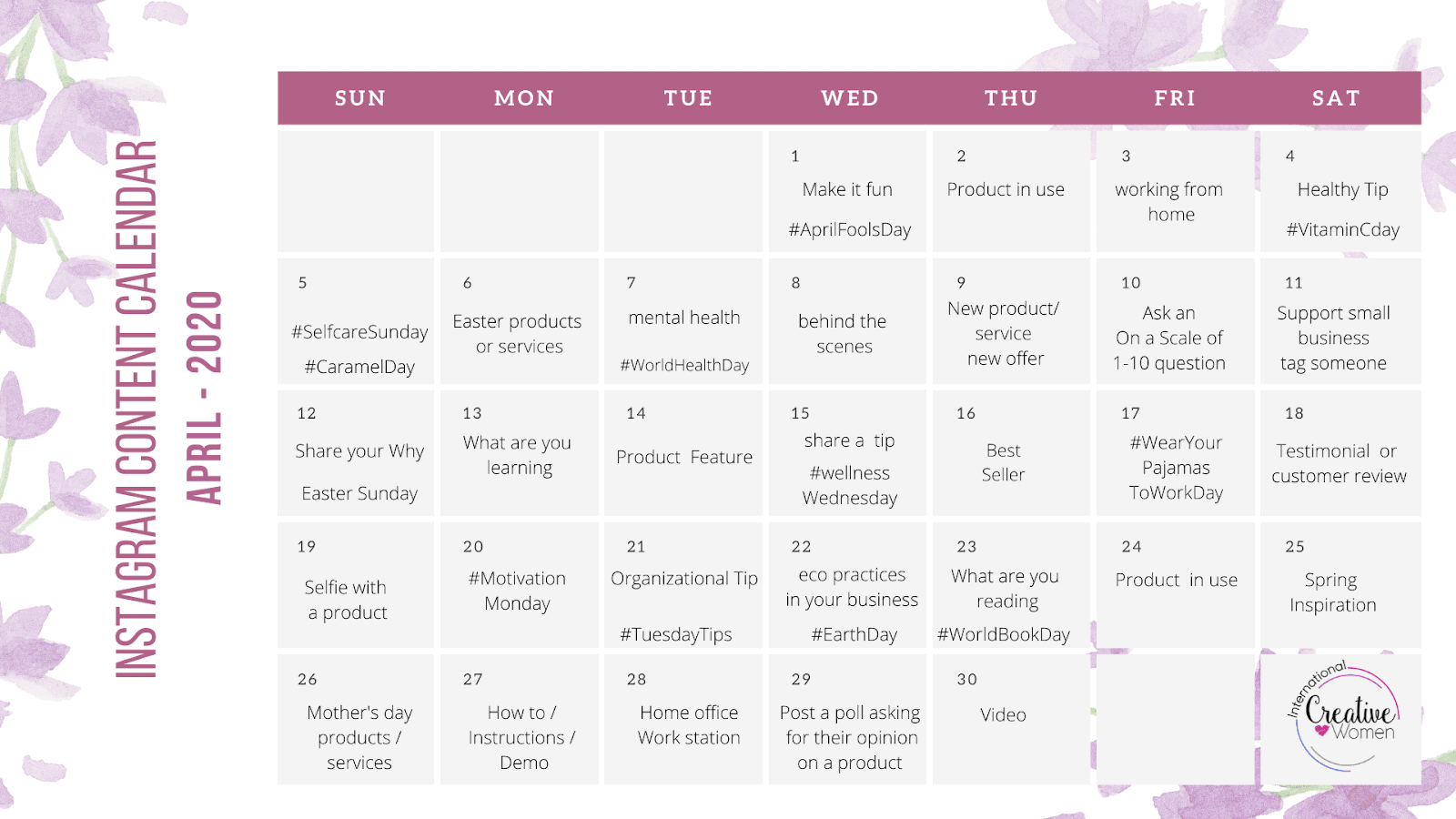How To Create An Instagram Content Calendar For Your Brand Bulkly