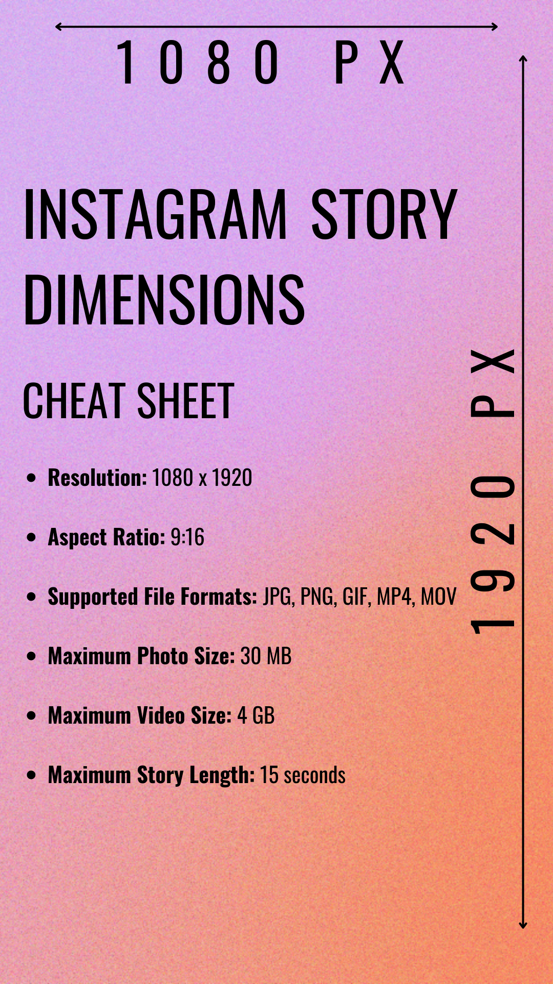 Instagram Story Size and Dimensions Cheat Sheet and Best Practices