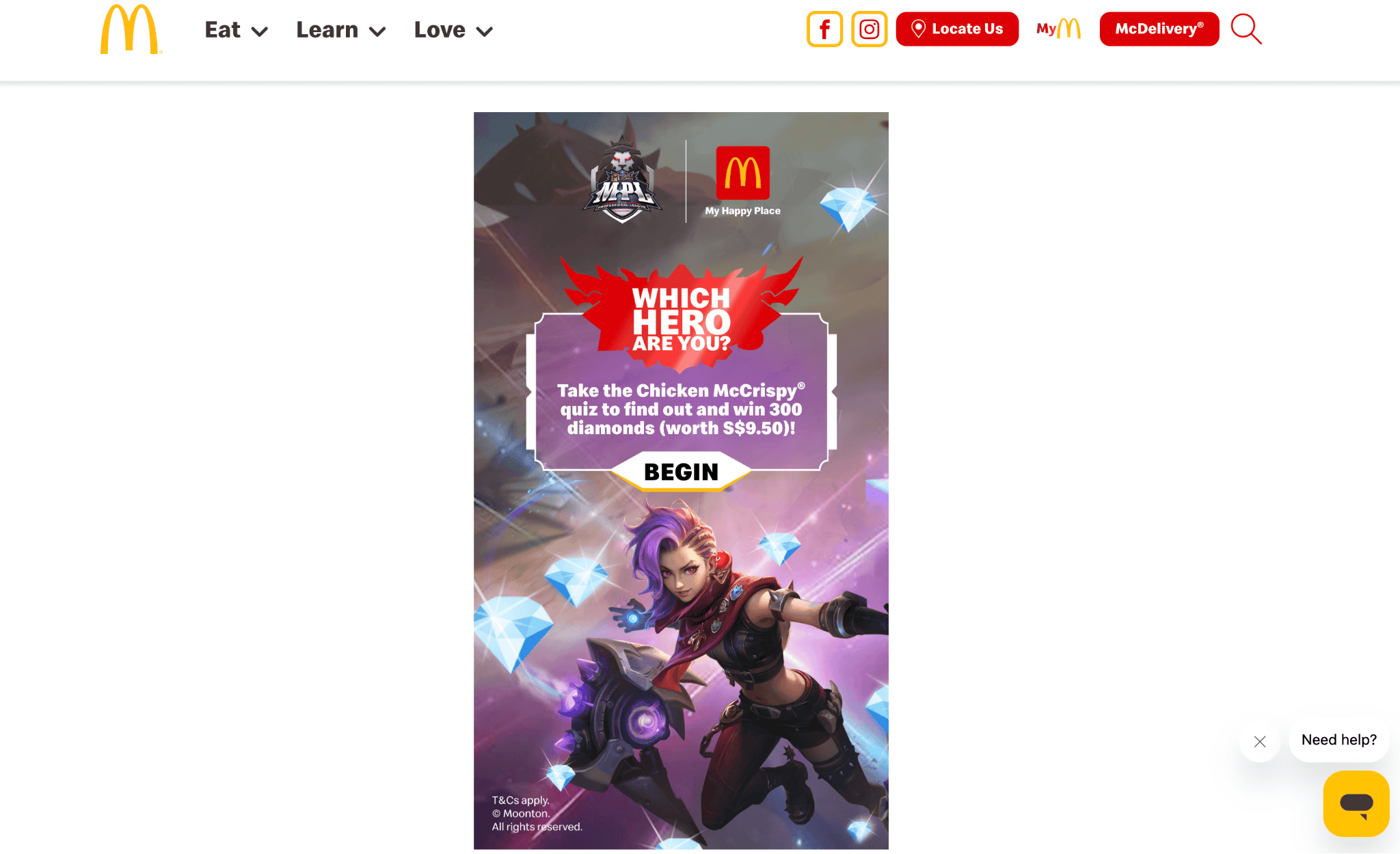 McDonald’s personality quiz