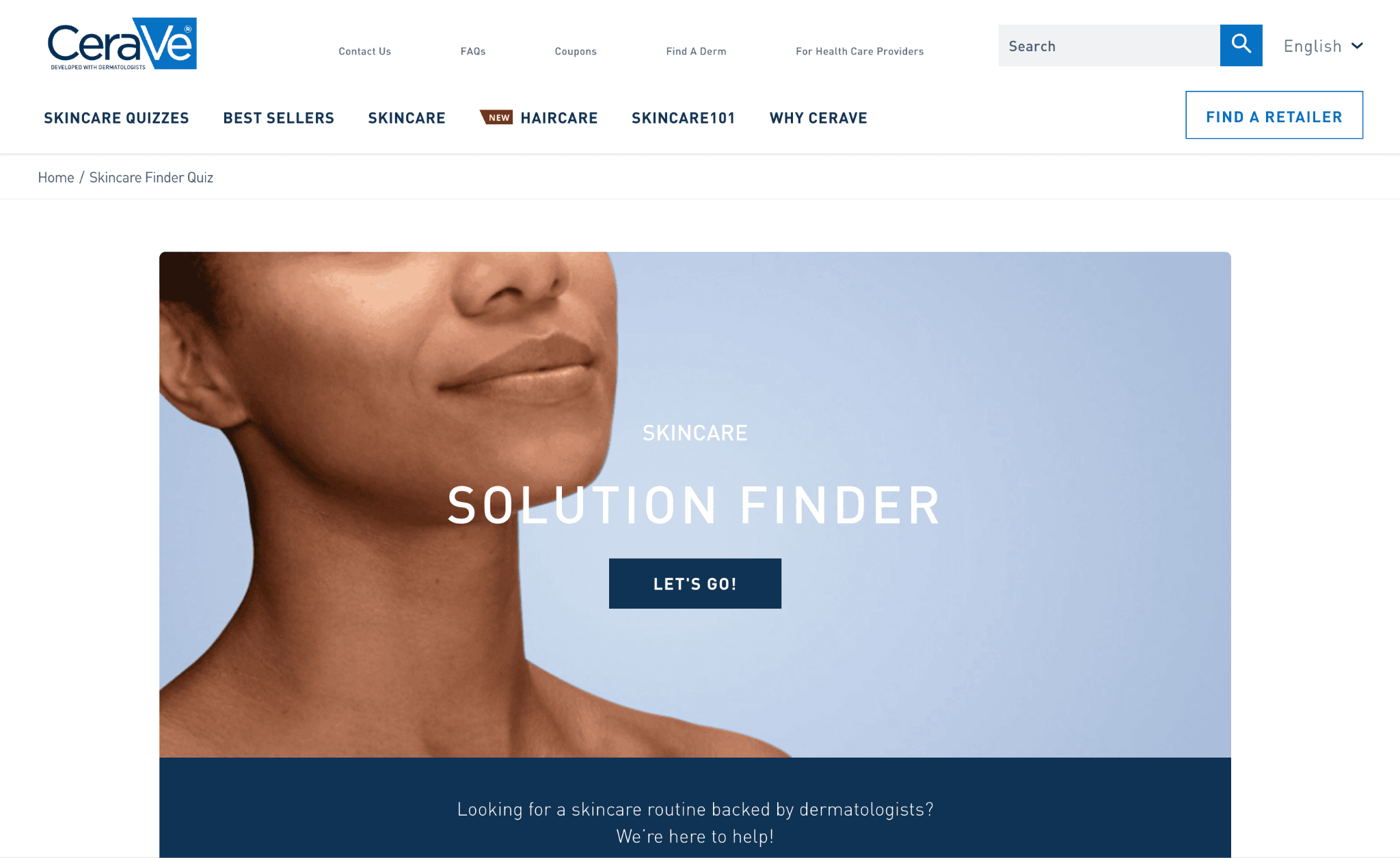 CeraVe lead generation quiz