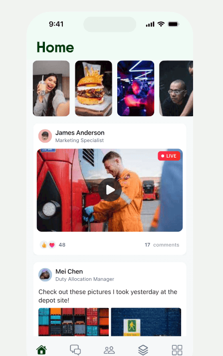 Blink employee engagement app screenshot.