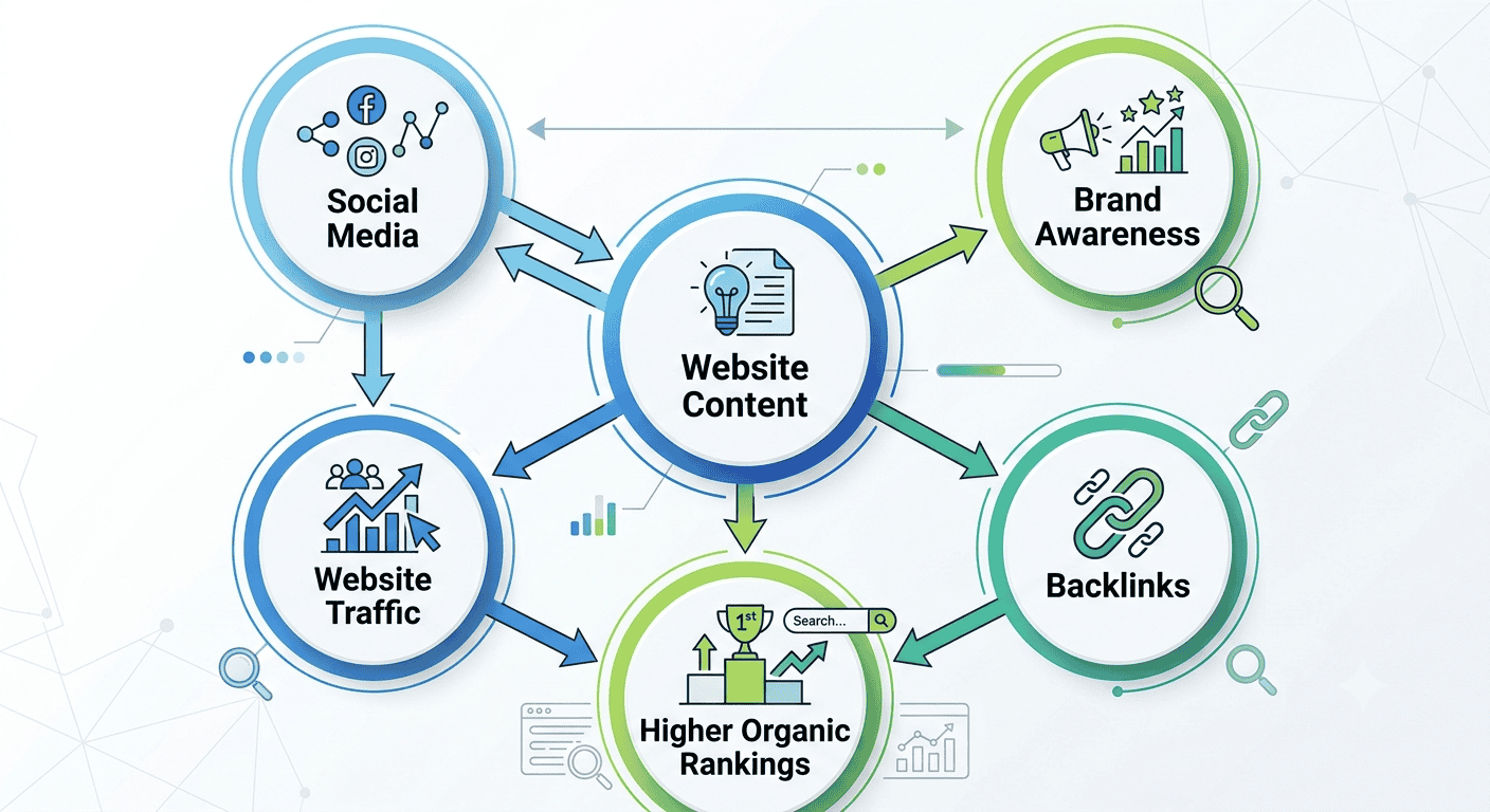 how to improve seo with social media